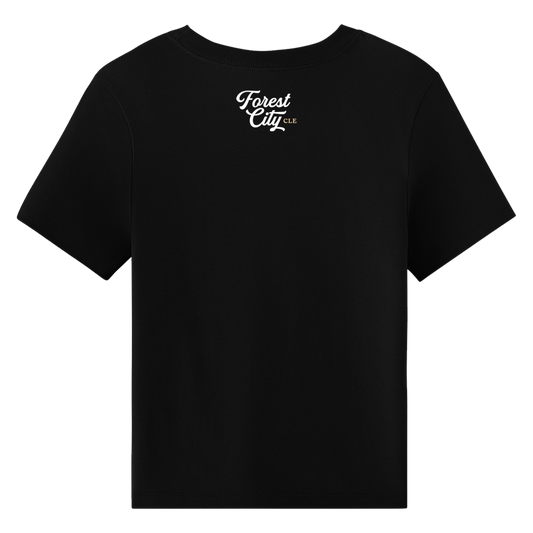 The Crest Tee — Boxy Cut Midnight