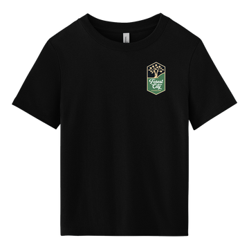 The Crest Tee — Boxy Cut Midnight