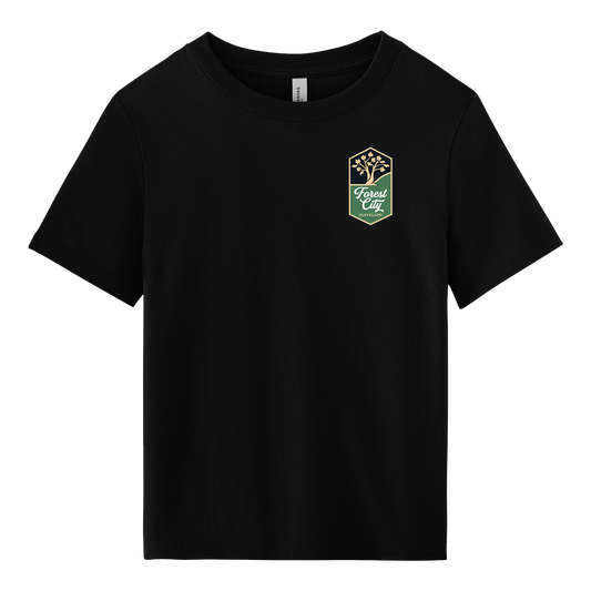 The Crest Tee — Boxy Cut Midnight